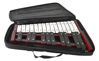 25 Note Glockenspiel complete with Dual Mallets & Carry Case by Bryce Music